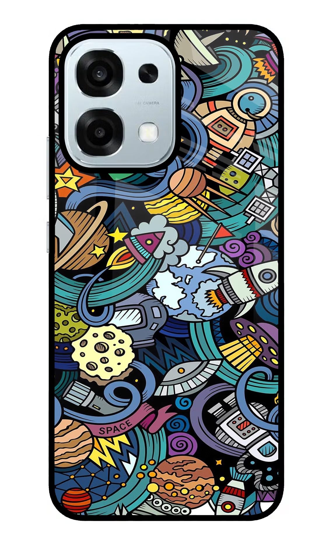 Space Abstract Oppo F31 5G Back Cover