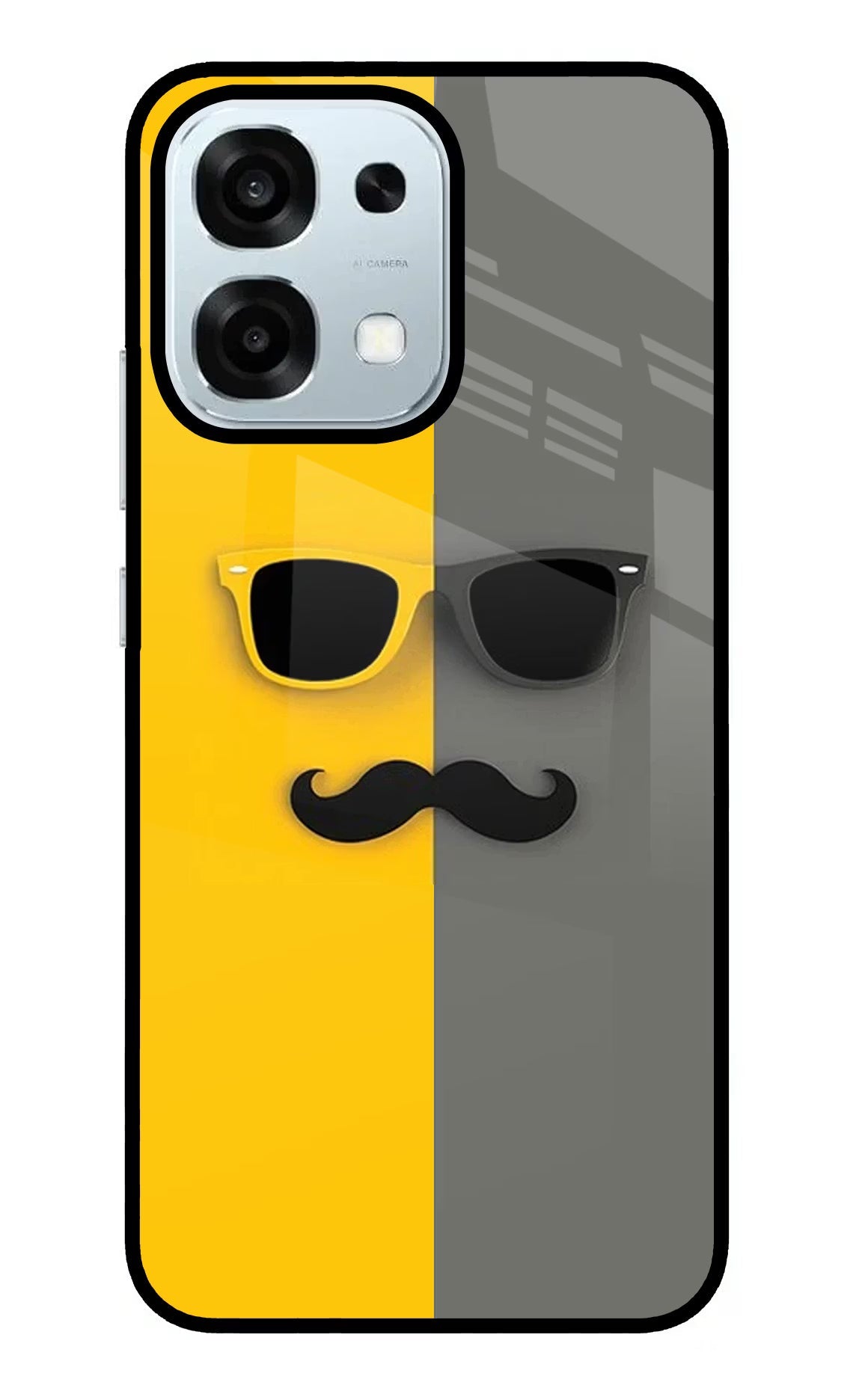 Sunglasses with Mustache Oppo F31 5G Back Cover