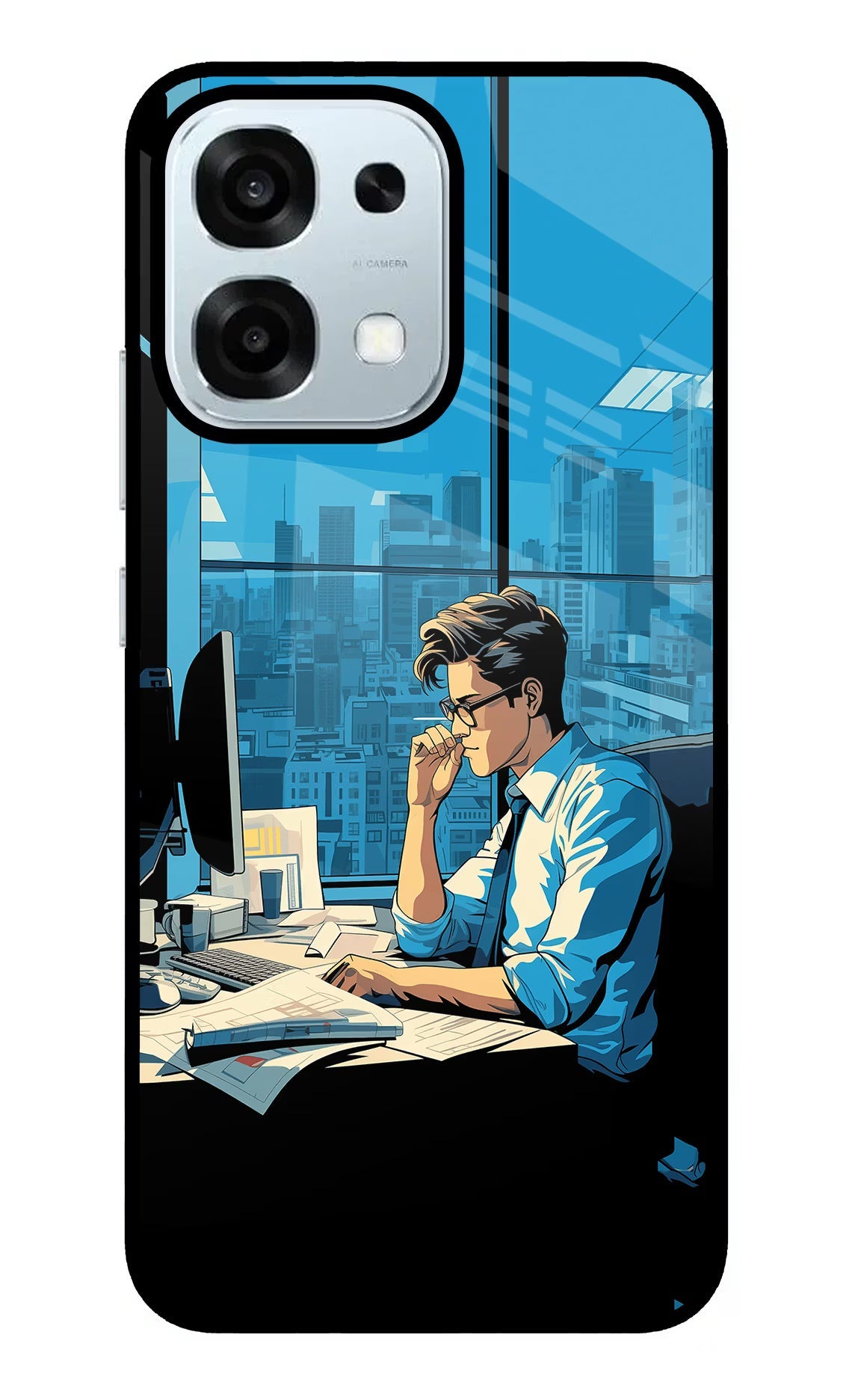 Focused Hustler (AI Generated) Oppo F31 5G Back Cover
