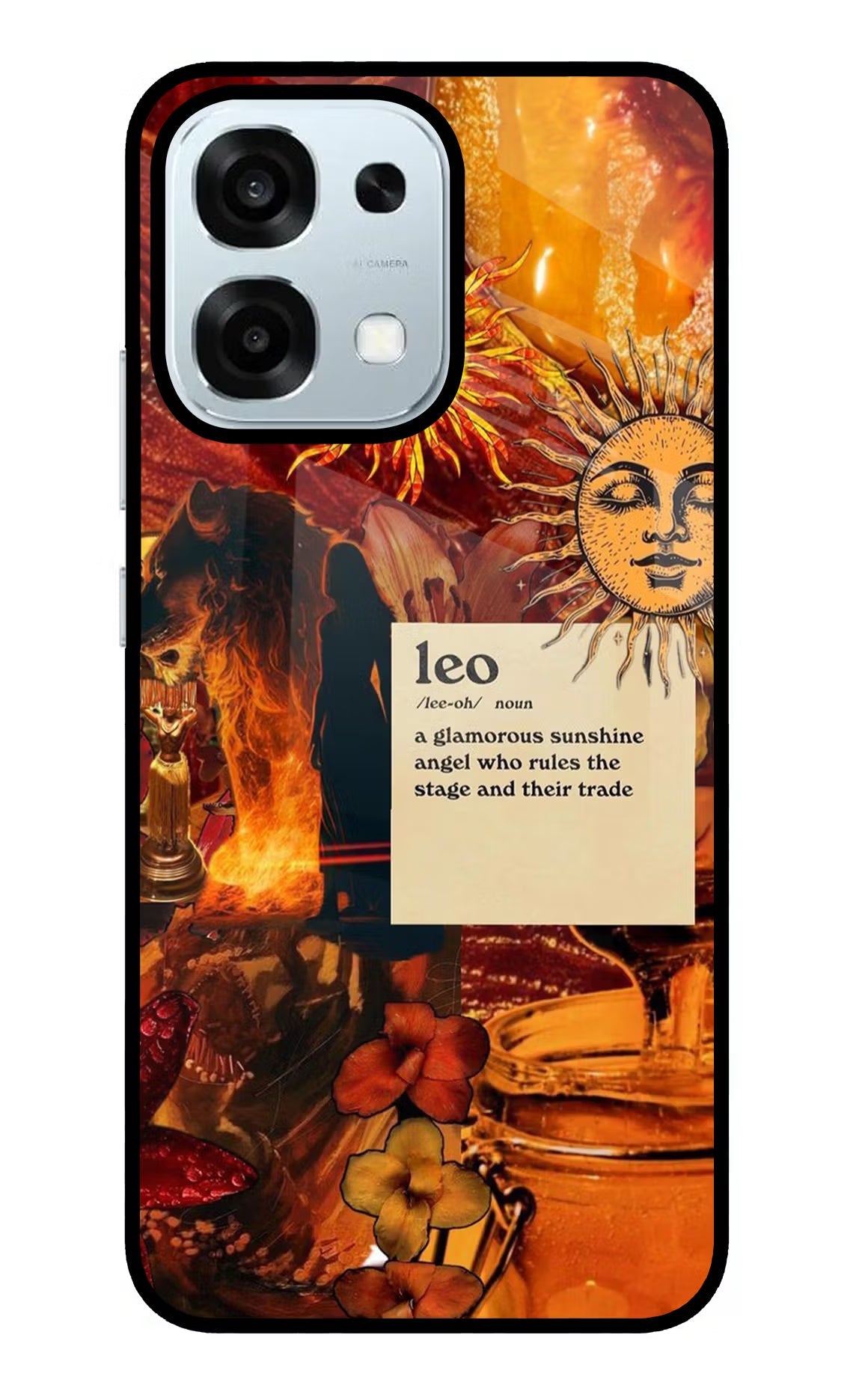 Leo Zodiac Oppo F31 5G Glass Case
