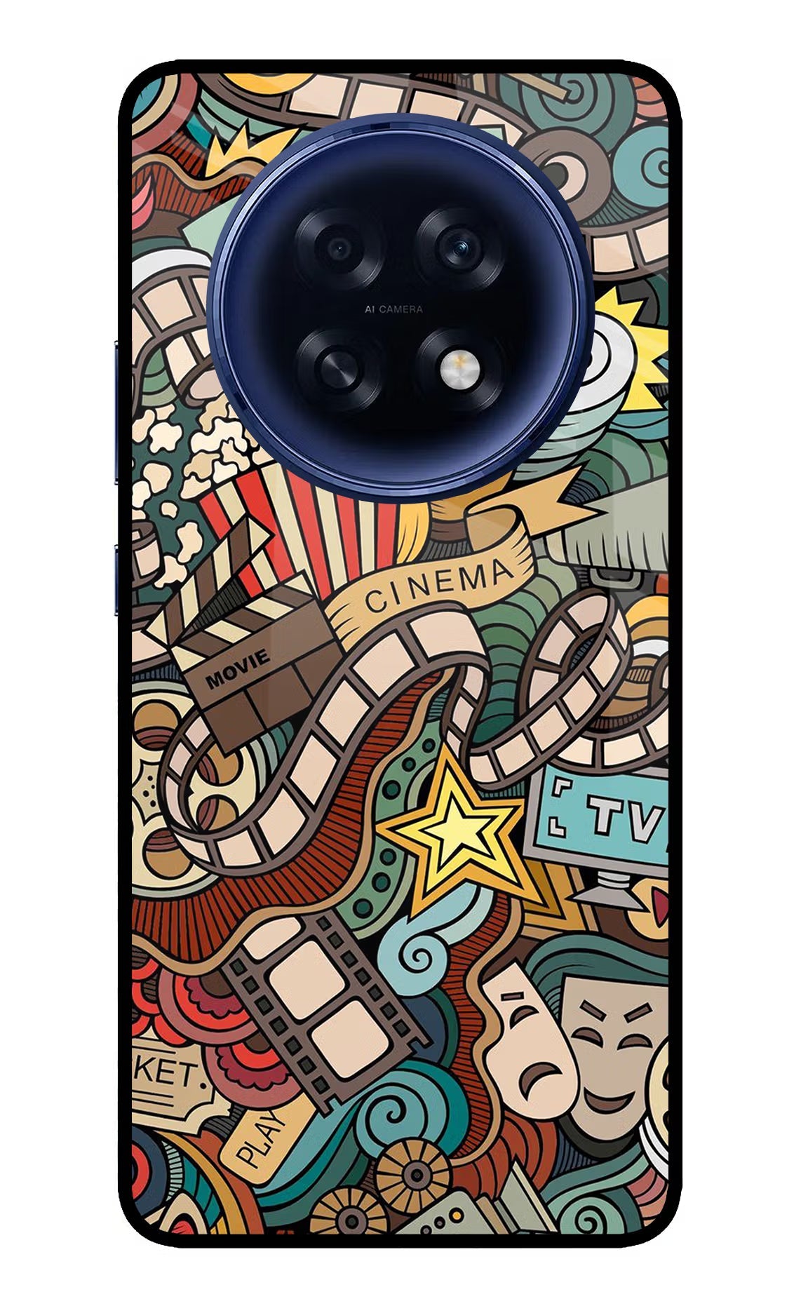 Cinema Abstract Oppo F31 Pro Plus 5G Glass Case