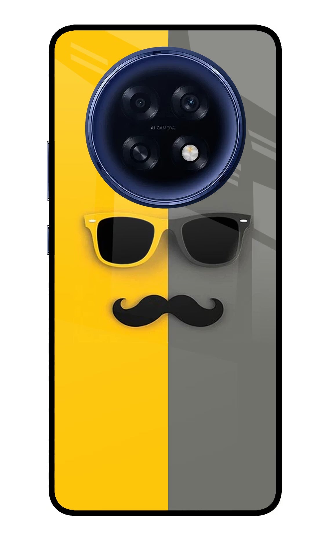 Sunglasses with Mustache Oppo F31 Pro Plus 5G Back Cover