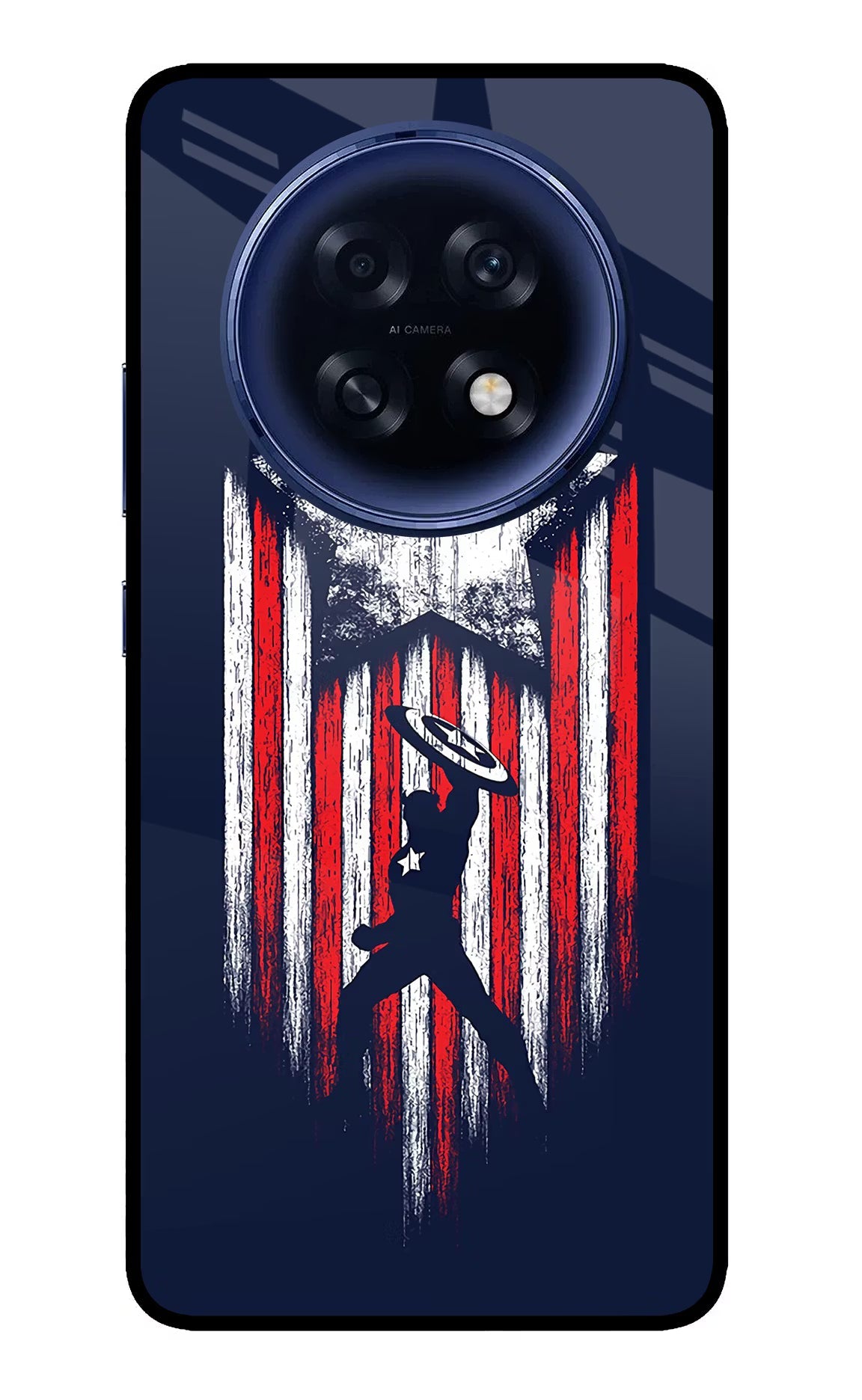 Captain America Marvel Art Oppo F31 Pro Plus 5G Glass Case