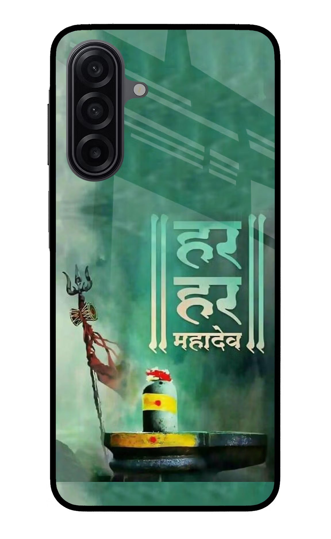 Har Har Mahadev Shivling Samsung A17 5G Glass Case