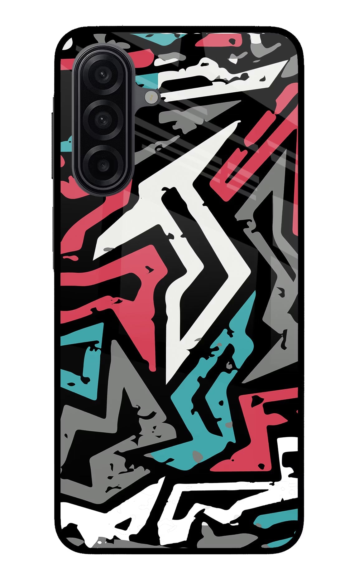 Geometric Graffiti Samsung A17 5G Glass Case