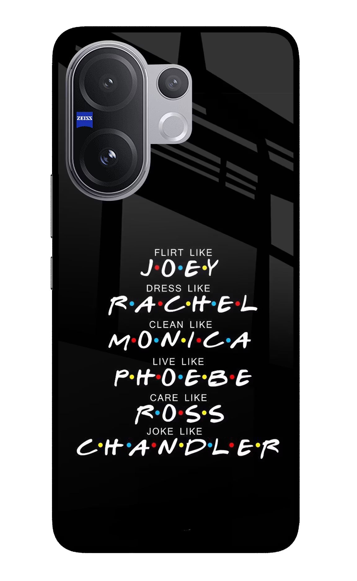 FRIENDS Character Vivo V60 5G Glass Case