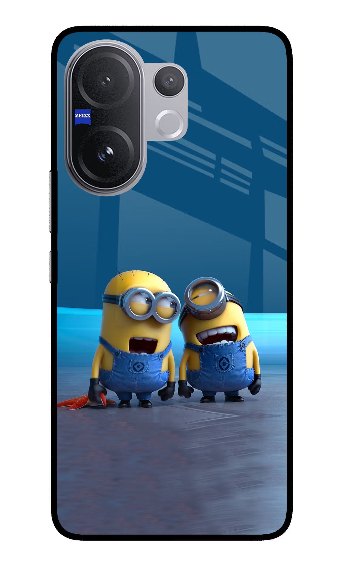 Minion Laughing Vivo V60 5G Glass Case
