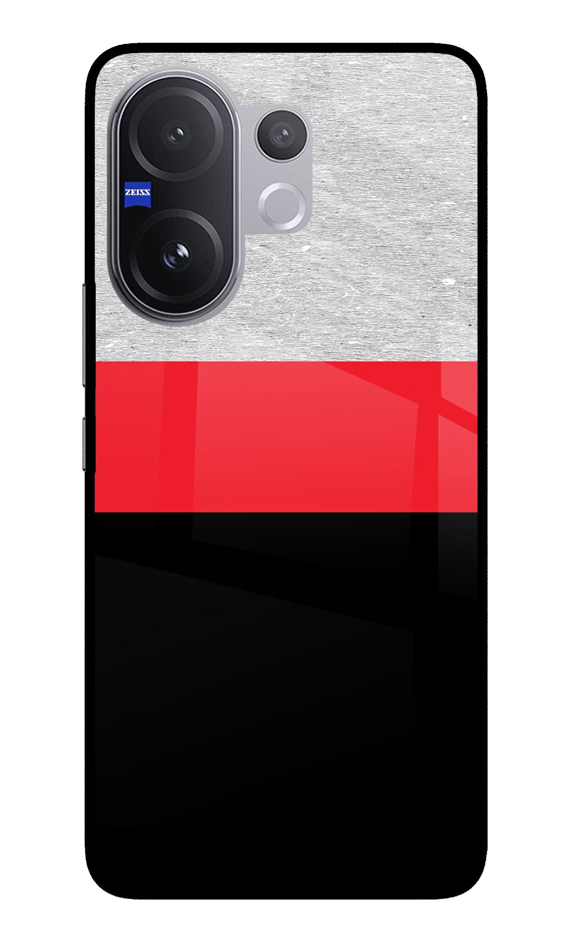 Tri Color Pattern Vivo V60 5G Glass Case