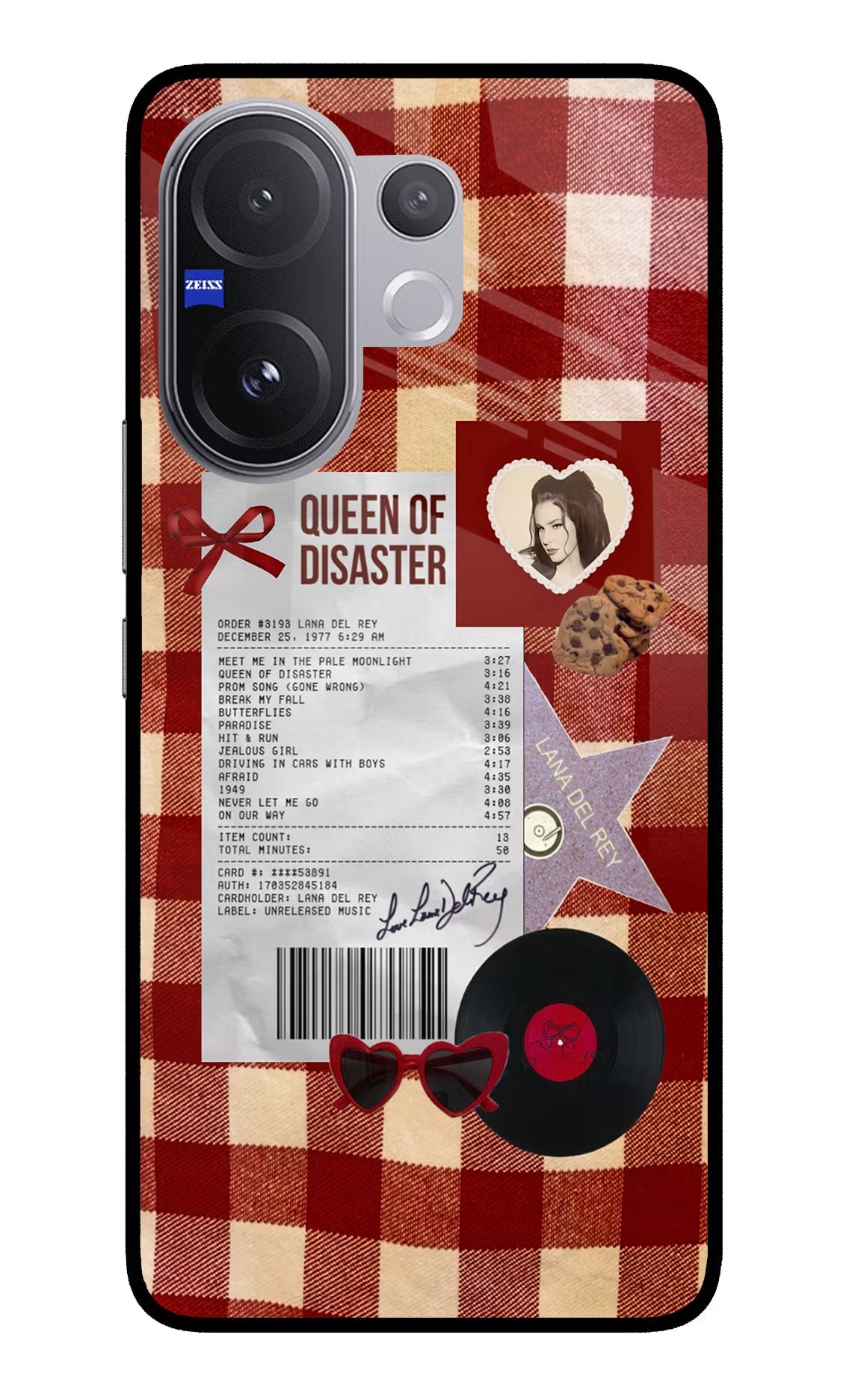 Queen of Disaster Vivo V60 5G Glass Case