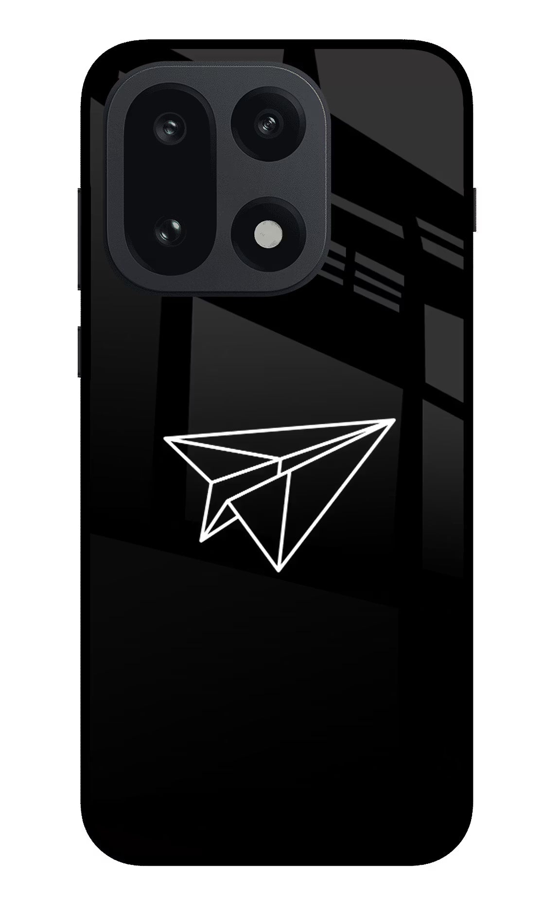 Paper Plane White OnePlus 15 Glass Case