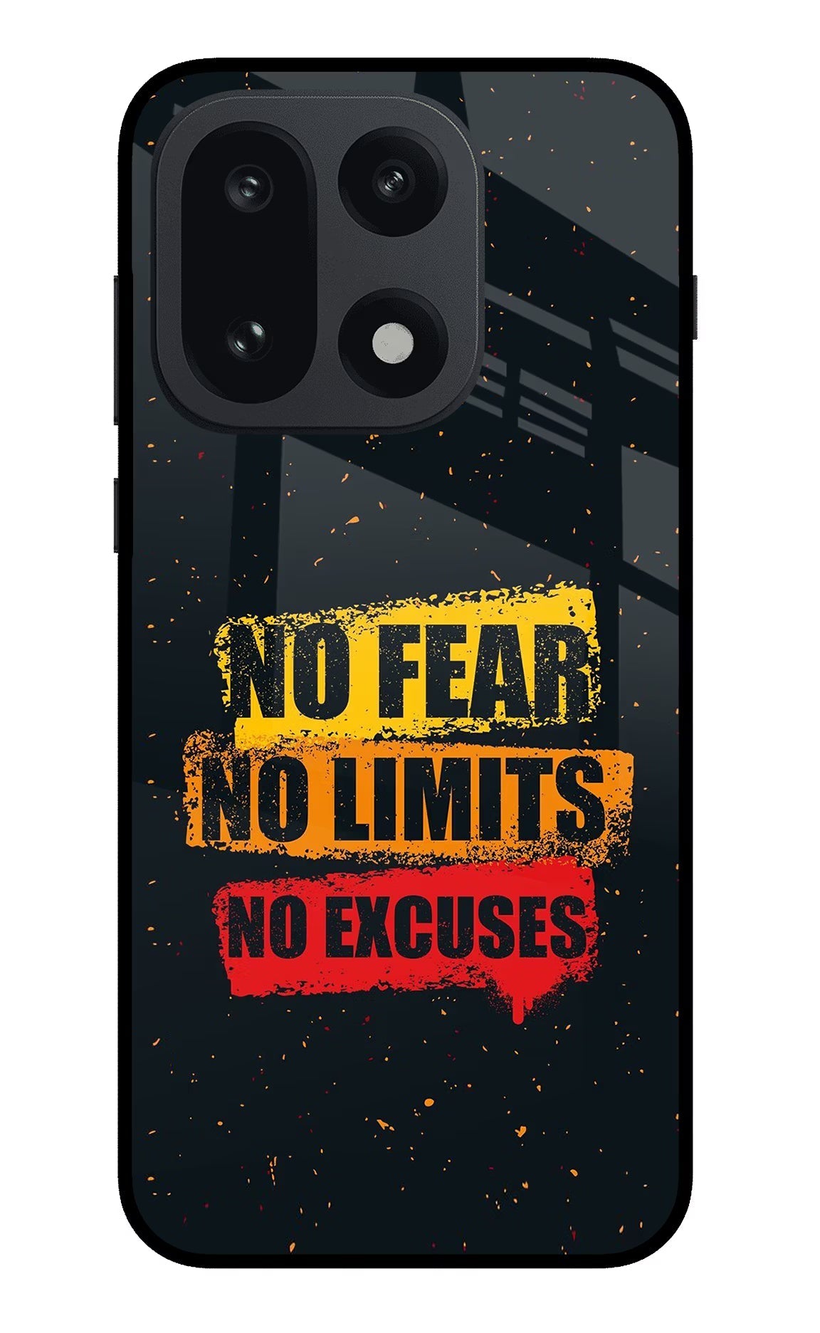 No Fear No Limits No Excuse OnePlus 15 Glass Case