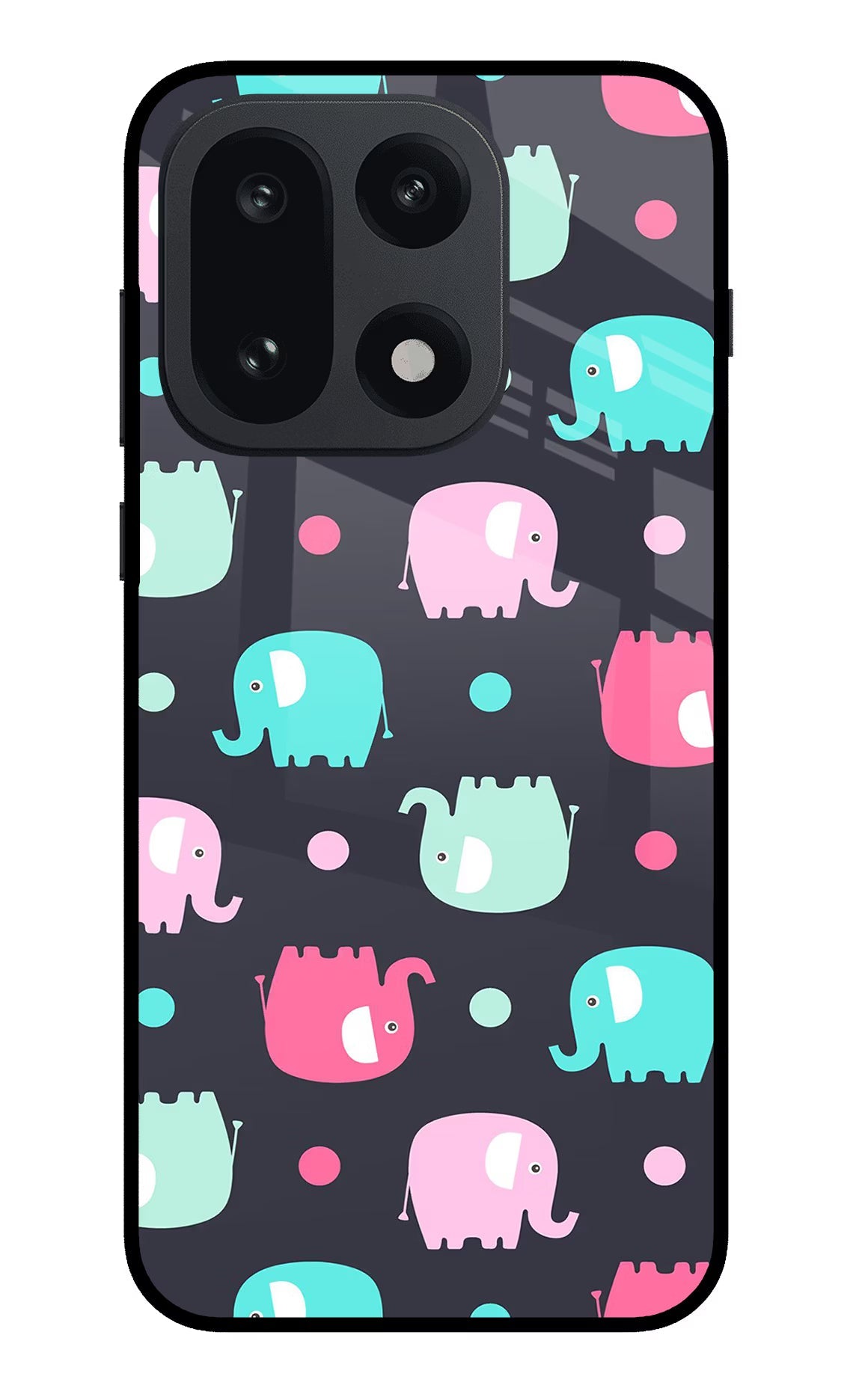 Elephants OnePlus 15 Glass Case