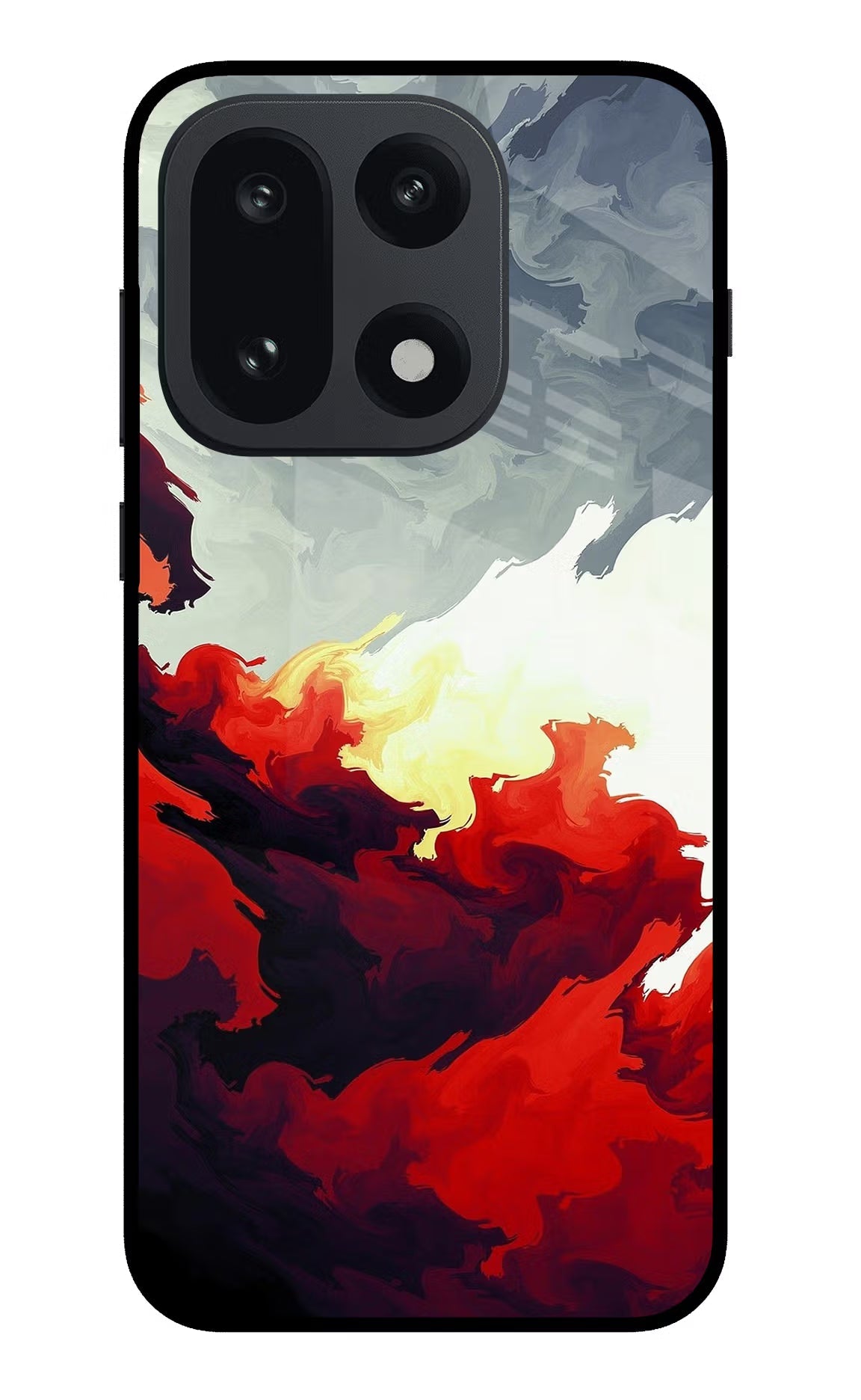 Fire Cloud OnePlus 15 Glass Case