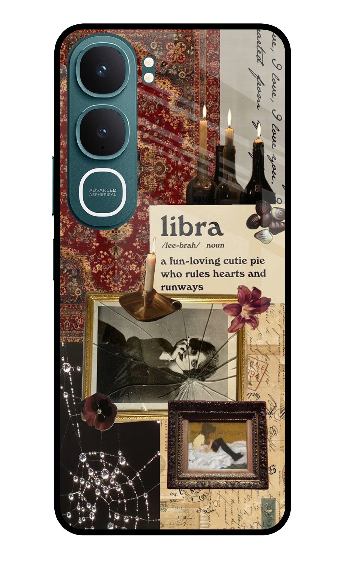 Libra Zodiac Vivo Y31 5G Back Cover Glass Case - Hello Swanky