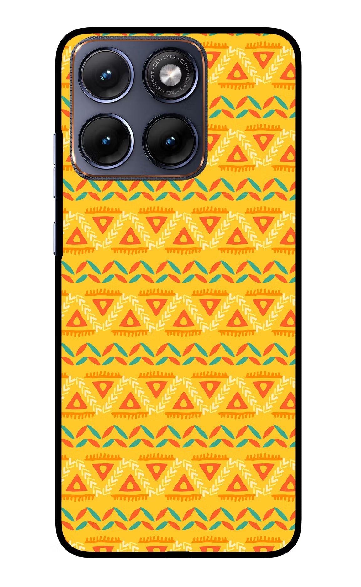 Tribal Pattern Moto Edge 70 Fusion Back Cover Glass Case - Hello Swanky