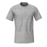 Bulk Unisex Grey Round Neck T-shirt