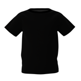 Bulk Unisex Black Kid's T-Shirts