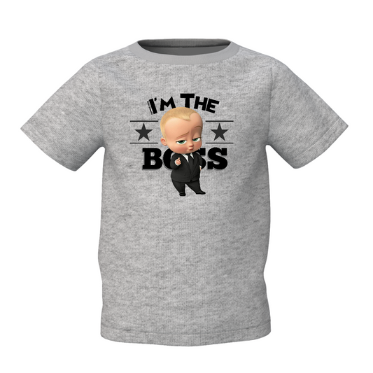 Buy I Am Boss Kids T-Shirt Cool Grey Kids T-Shirts Online