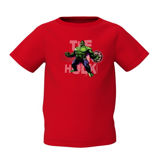 Hulk Graphic Kid's Red Printed T-Shirt