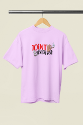Joint Family Lavender Oversized Unisex T-shirt | Marathi Designs