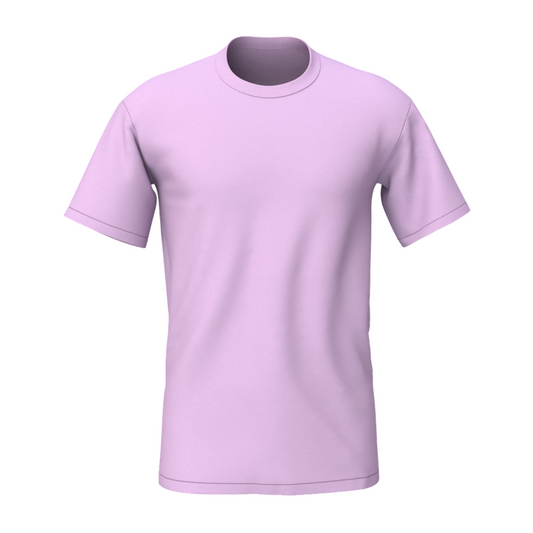 Bulk Unisex Lavender Round Neck T-shirt