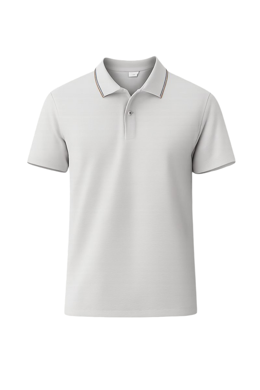 Bulk Unisex light grey Polo T-Shirt