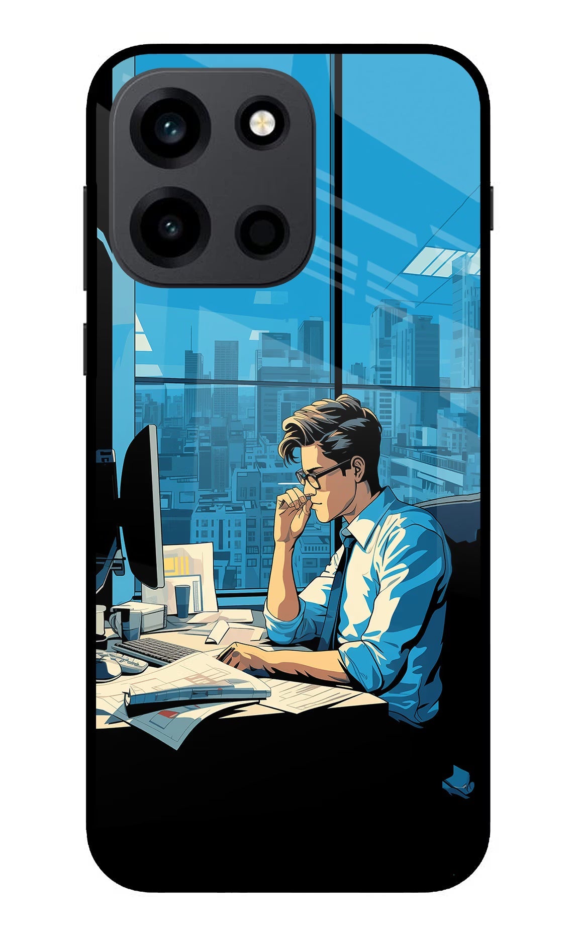 Focused Hustler (AI Generated) OnePlus Nord 6 Back Cover Metal Case - Hello Swanky
