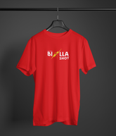 Billa Shot Unisex Red Round Neck T-Shirt | Desi Graphic