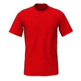 Bulk Unisex Red Round Neck T-shirt