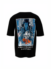 Lord Shiv Ganeshji Spiritual Black Unisex Oversized T-Shirt