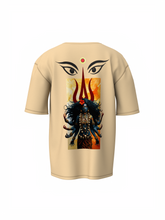 Ma Durga Spiritual Beige Oversized Unisex T-Shirt