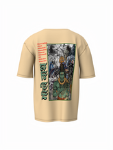 Bhole Nath Spiritual Beige Unisex Oversized T-Shirt