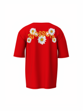 Blossom flower Unisex Red Oversized T-Shirt