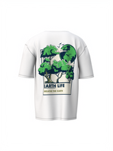 Earth Life Unisex White Oversized T-Shirt