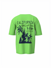 LOS Angeles Graphic Unisex Lime Green Oversized T-Shirt