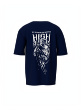 High Rider Graphic Unisex Dark Blue Oversized T-Shirt