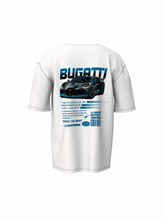 Bugatti Car Unisex White Oversized T-Shirt