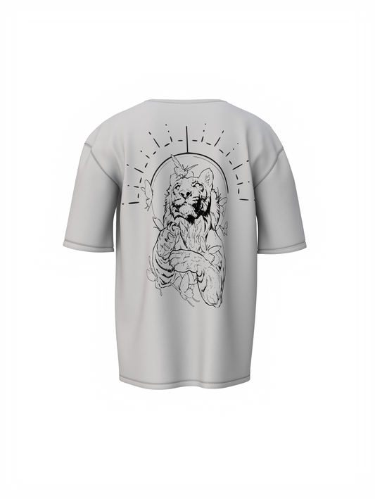 Lion Roaring Oversized T-Shirt