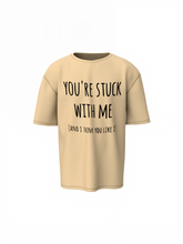 Boyfriend Line Graphic Oversized T-Shirt