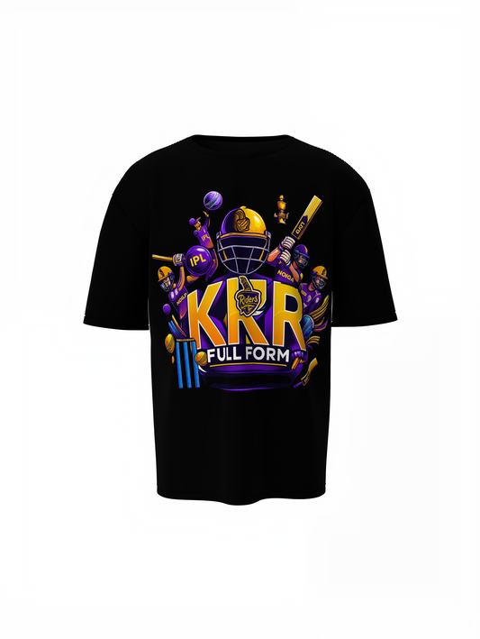 KKR Full Form Team Oversized T-Shirts
