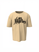 La Angeles Text Oversized T-Shirts
