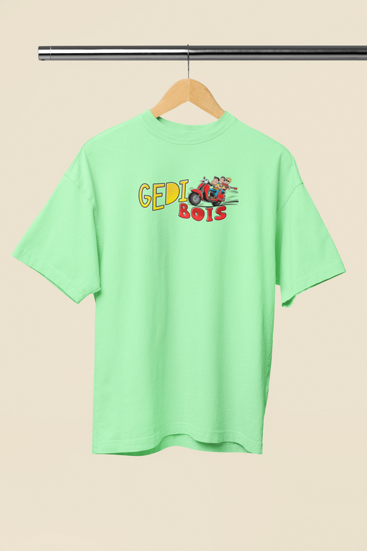 Gedi Bois Graphic Saga Green Oversized Unisex T-Shirt