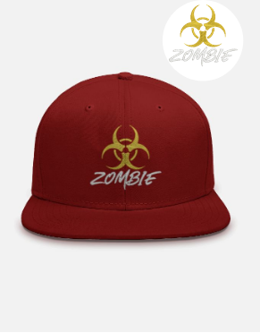 Zombie Biohazard Embroidered Streetwear Cap