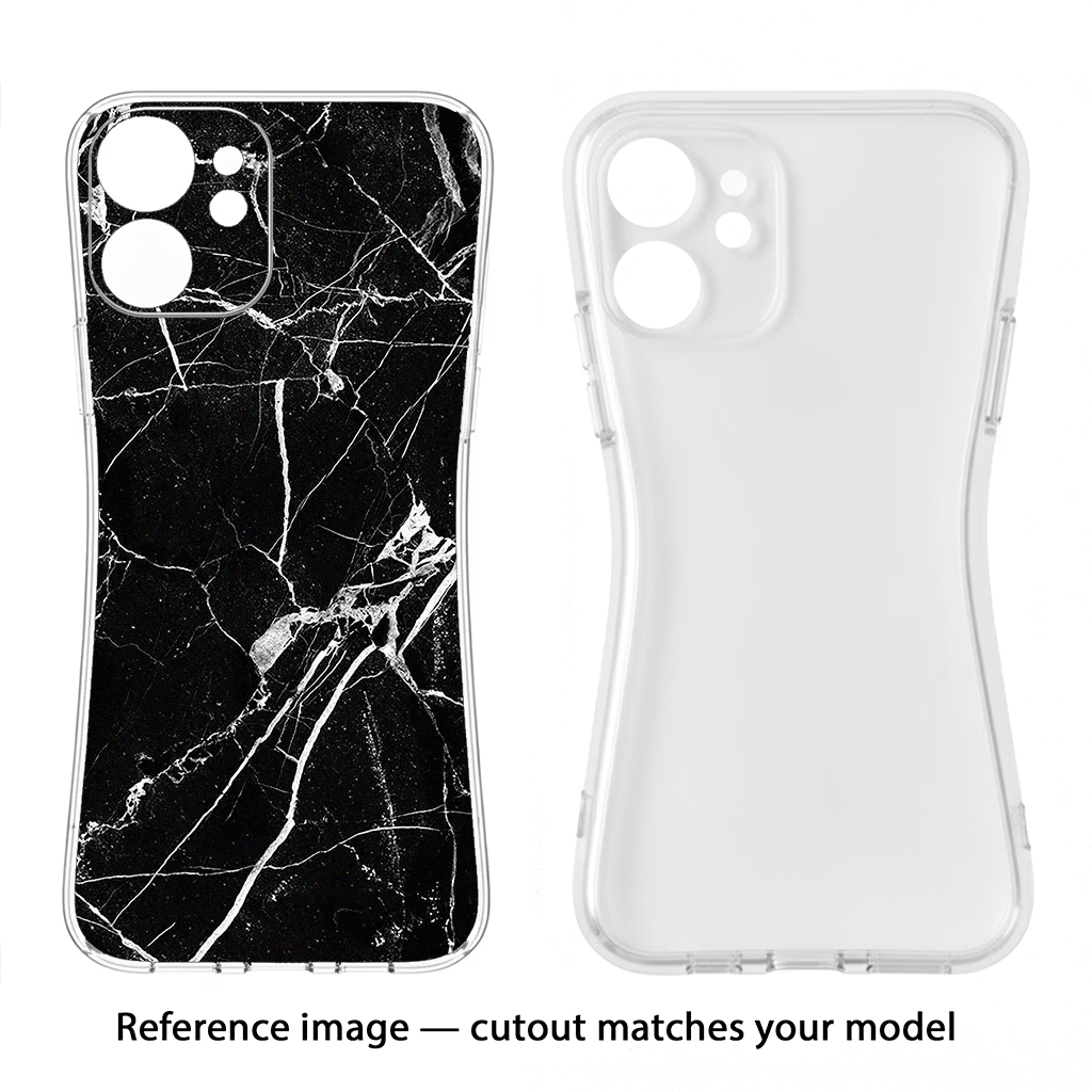 Black Marble Pattern Vivo V50 5G Back Cover