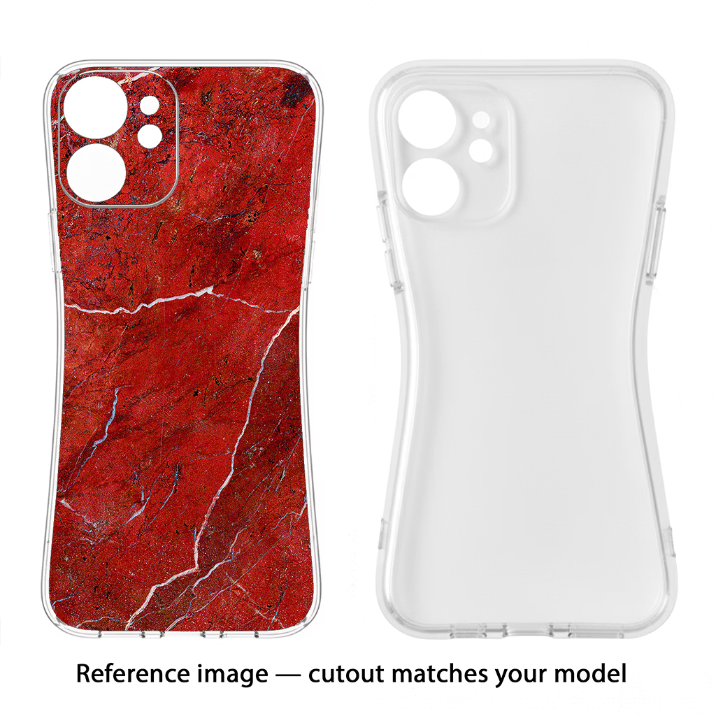 Red Marble Design Nothing Phone 3a Pro Back Cover