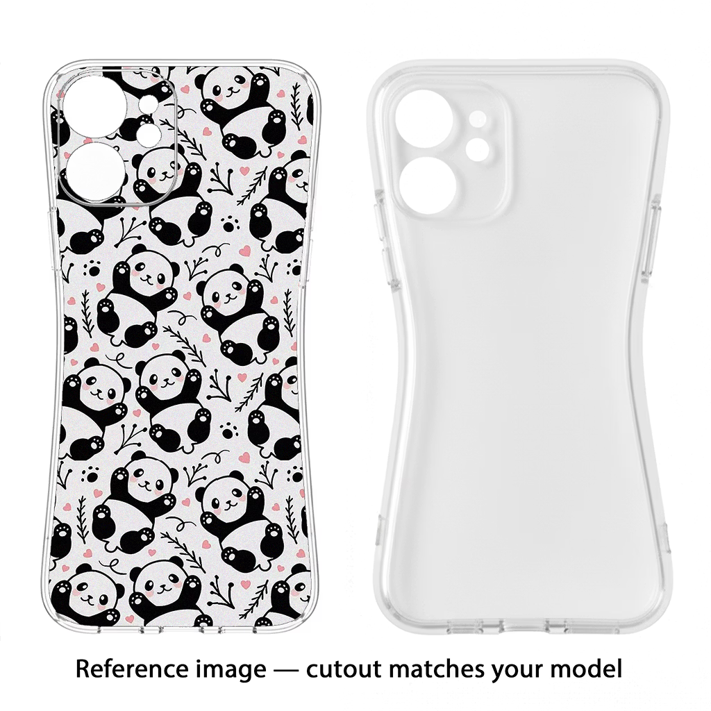 Cute Panda OnePlus 13R Back Cover