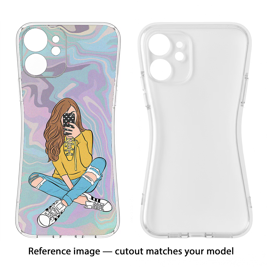 Selfie Girl Vivo Y35 Back Cover