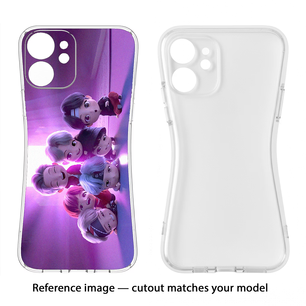 BTS Chibi Vivo Y58 5G Back Cover