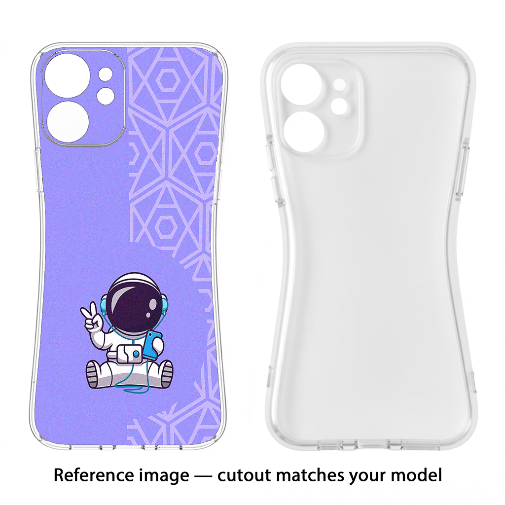 Cute Astronaut Chilling iPhone 17 Back Cover