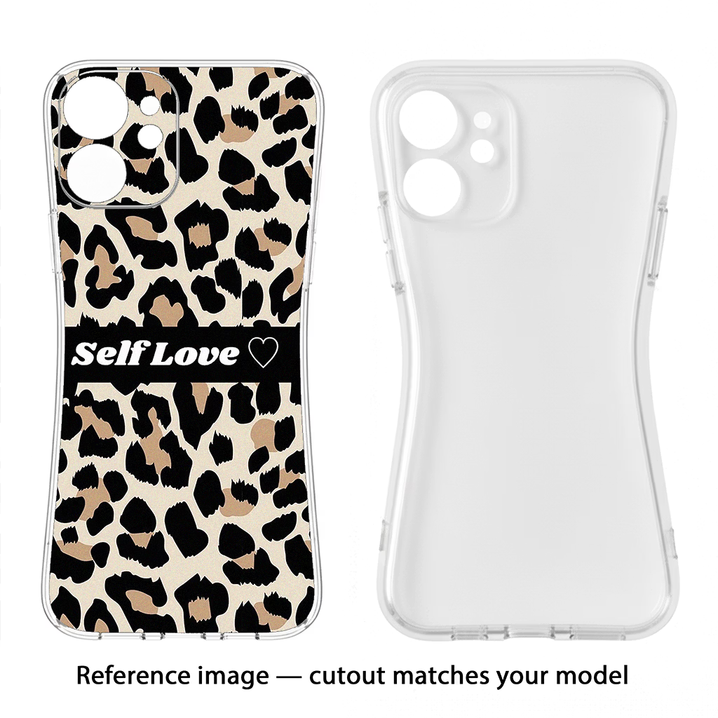 Leopard Print Self Love Samsung S24 Plus Back Cover